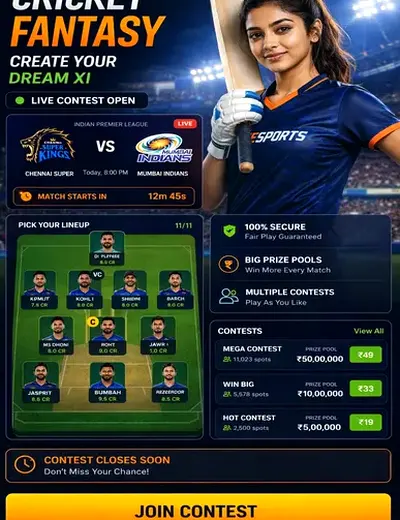 Nn55 (nn 55 vip) fantasy cricket & matchday visual 3
